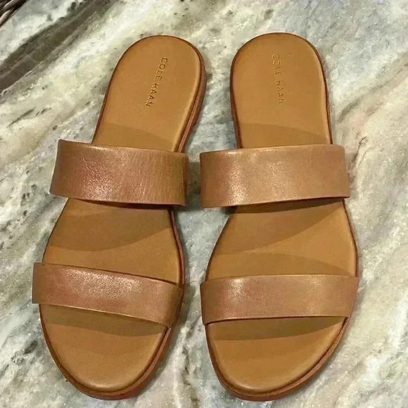 Women’s COLE HAAN tan leather sandals- Size 10 - Picture 2 of 6